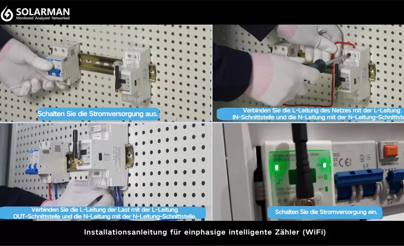 Einfunhung Und muslimdes SOLARMAN Smart Meter