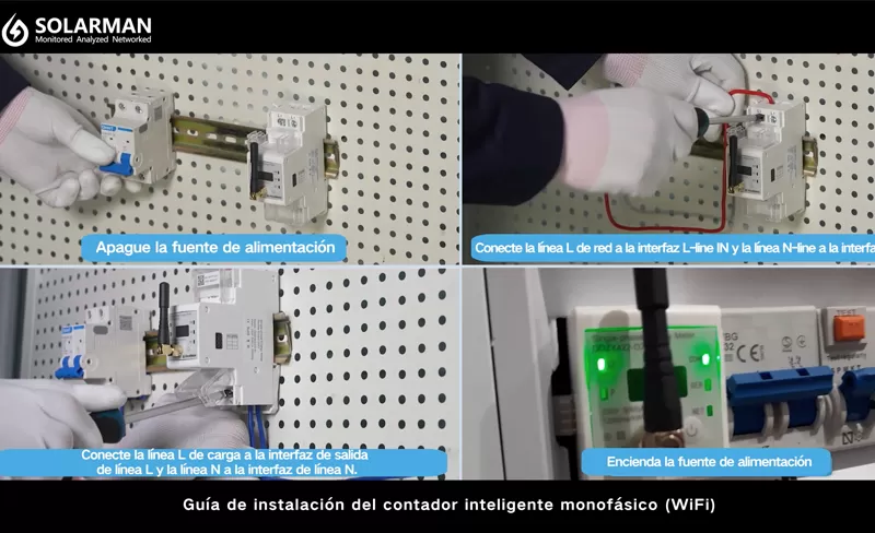 Introduttore Y guia De installaciaciion Del Contador Inteligente SOLARMAN
