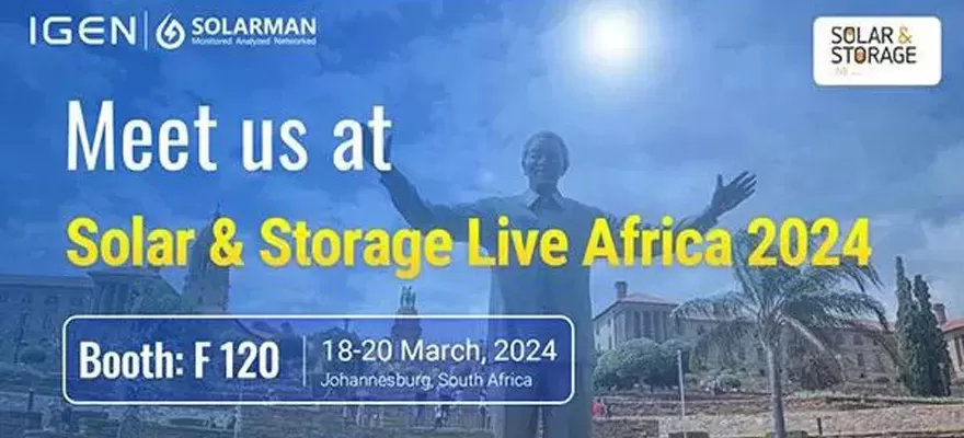 Incontra SOLARMAN at Solar & Storage Live Arfica 2024