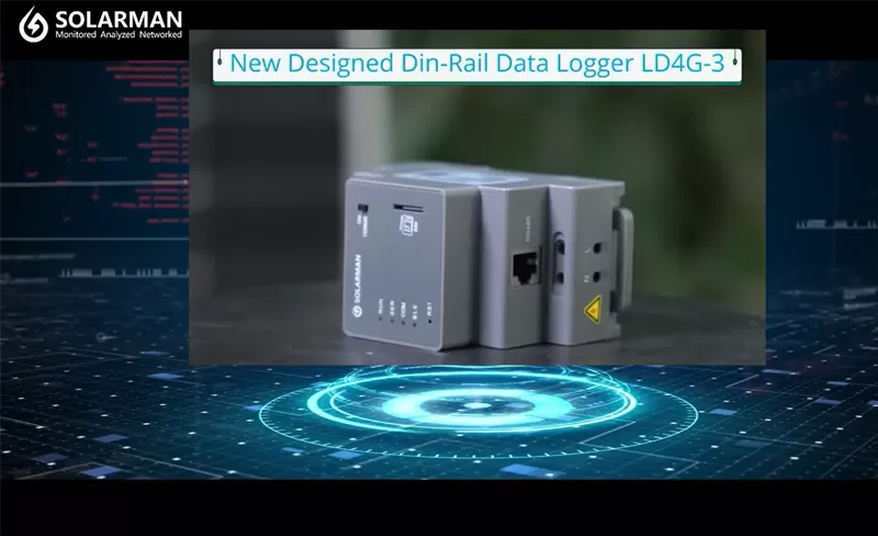 Nuova generazione di registratore di dati su guida DIN SOLARMAN -- LD4G-3