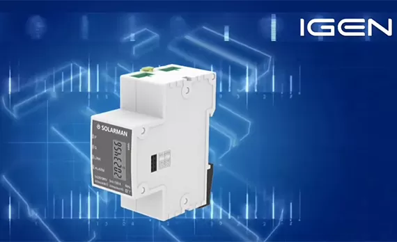 Installazione del misuratore trifase su guida DIN SOLARMAN
